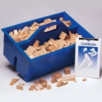 Geoblocks - 330 drewnianych graniastosłupów - w pudełku